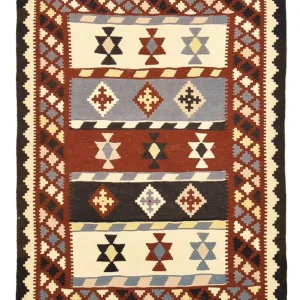 Kelimteppe - Orientalsk - 146 x 102 cm - flerfarget