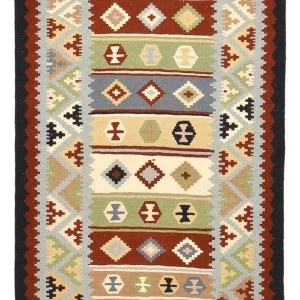 Kelimteppe - Orientalsk - 146 x 103 cm - flerfarget