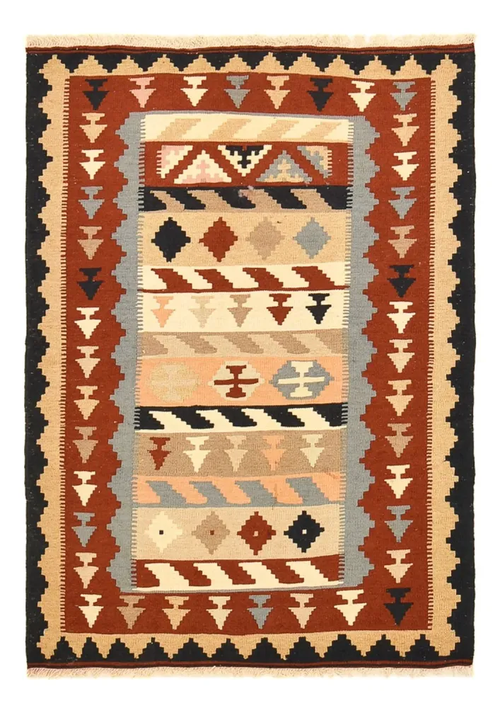 Kelimteppe - Orientalsk - 146 x 104 cm - flerfarget