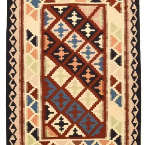 Kelimteppe - Orientalsk - 147 x 102 cm - flerfarget