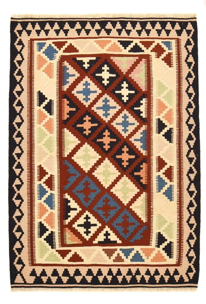 Kelimteppe - Orientalsk - 147 x 102 cm - flerfarget