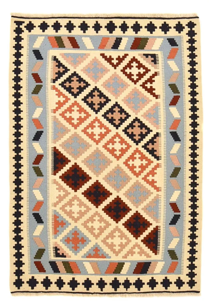 Kelimteppe - Orientalsk - 147 x 103 cm - flerfarget