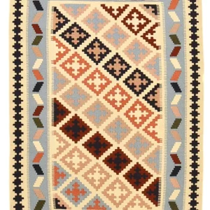 Kelimteppe - Orientalsk - 147 x 103 cm - flerfarget