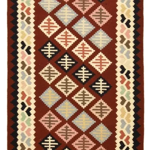 Kelimteppe - Orientalsk - 147 x 103 cm - flerfarget