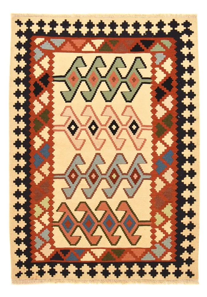Kelimteppe - Orientalsk - 147 x 105 cm - flerfarget