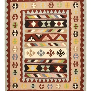 Kelimteppe - Orientalsk - 147 x 105 cm - flerfarget