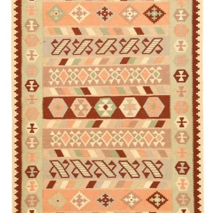 Kelimteppe - Orientalsk - 147 x 98 cm - flerfarget
