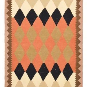 Kelimteppe - Orientalsk - 147 x 97 cm - flerfarget
