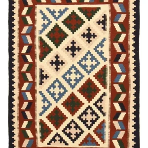Kelimteppe - Orientalsk - 148 x 100 cm - flerfarget