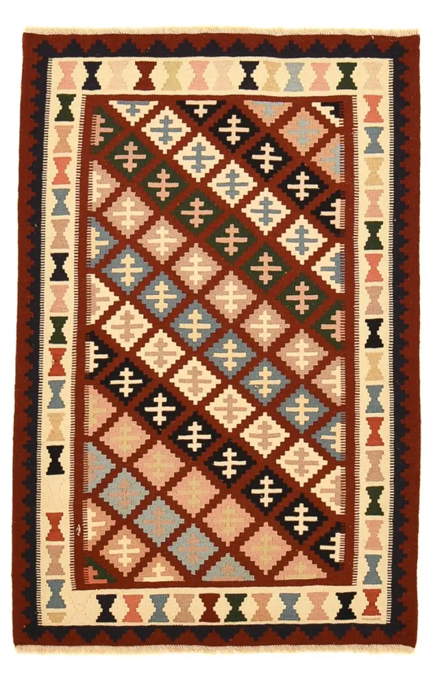 Kelimteppe - Orientalsk - 150 x 100 cm - flerfarget