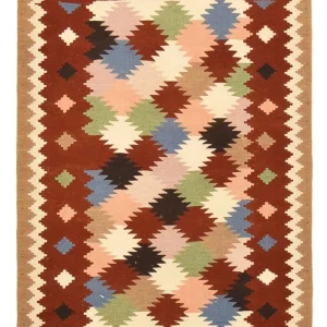 Kelimteppe - Orientalsk - 150 x 102 cm - flerfarget