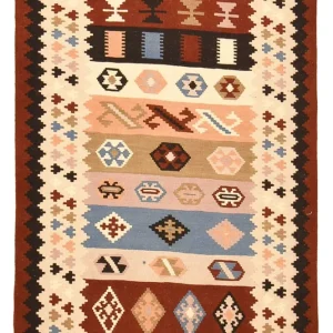 Kelimteppe - Orientalsk - 150 x 103 cm - flerfarget