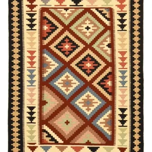 Kelimteppe - Orientalsk - 150 x 103 cm - flerfarget