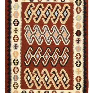 Kelimteppe - Orientalsk - 150 x 105 cm - flerfarget
