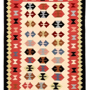 Kelimteppe - Orientalsk - 150 x 105 cm - flerfarget