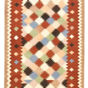 Kelimteppe - Orientalsk - 150 x 105 cm - flerfarget
