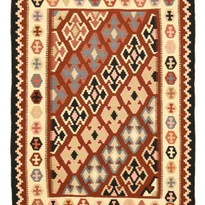 Kelimteppe - Orientalsk - 150 x 106 cm - flerfarget