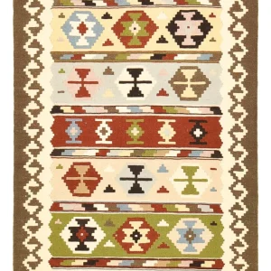 Kelimteppe - Orientalsk - 150 x 106 cm - flerfarget