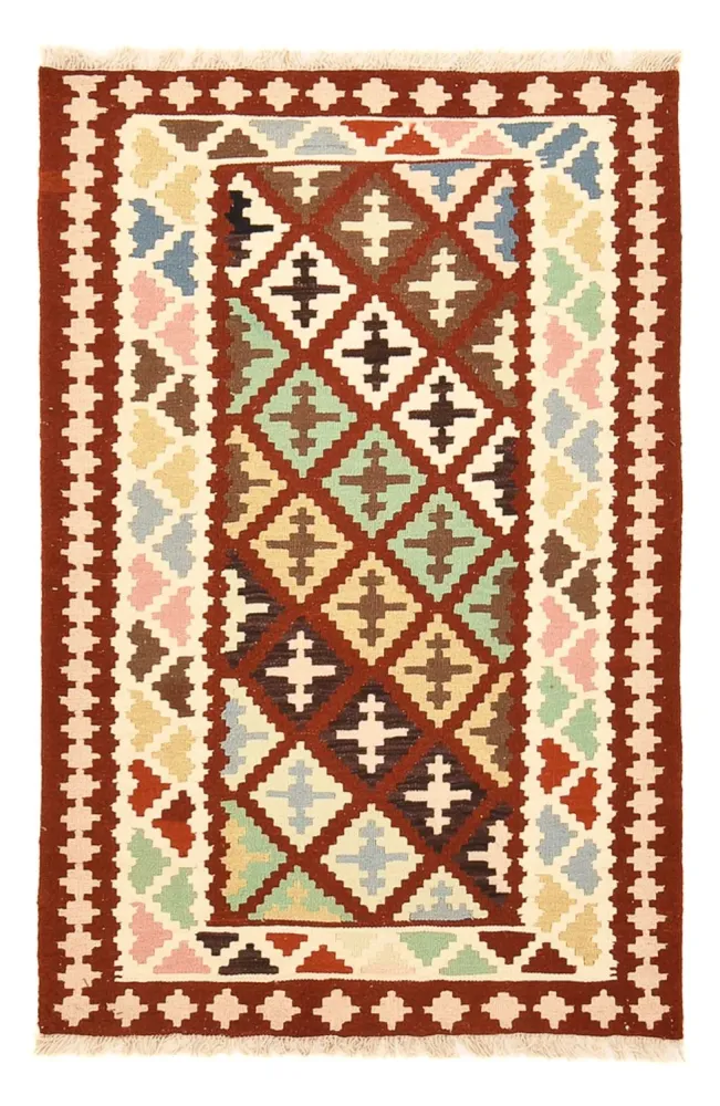 Kelimteppe - Orientalsk - 150 x 98 cm - flerfarget