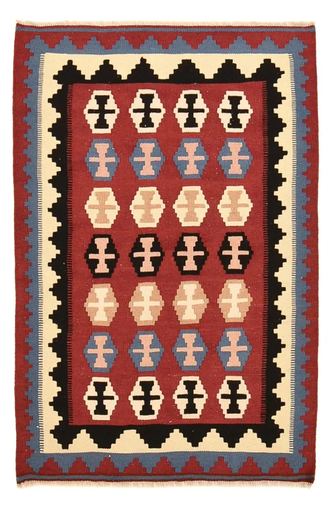 Kelimteppe - Orientalsk - 150 x 98 cm - flerfarget