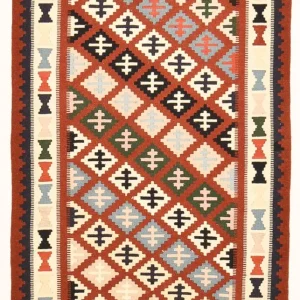 Kelimteppe - Orientalsk - 155 x 100 cm - flerfarget