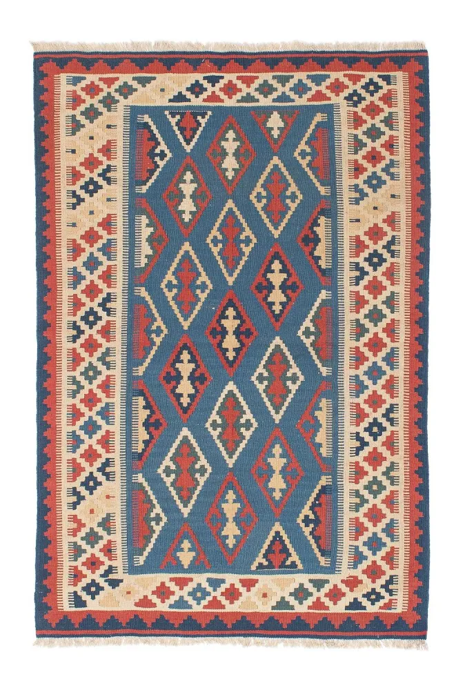 Kelimteppe - Orientalsk - 168 x 114 cm - blå