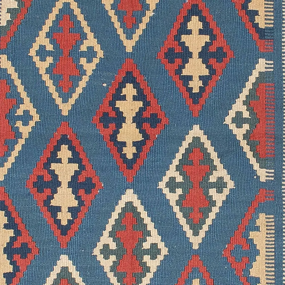 Kelimteppe - Orientalsk - 168 x 114 cm - blå