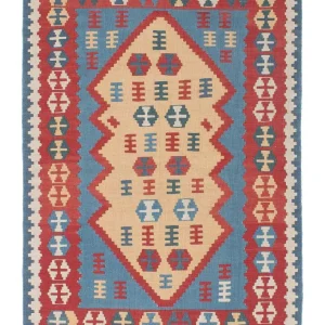 Kelimteppe - Orientalsk - 168 x 118 cm - flerfarget