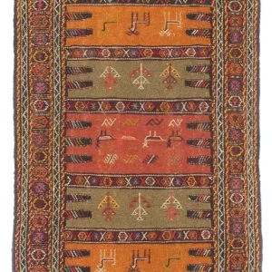 Kelimteppe - Orientalsk - 170 x 100 cm - flerfarget