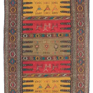 Kelimteppe - Orientalsk - 170 x 100 cm - flerfarget