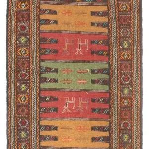 Kelimteppe - Orientalsk - 170 x 100 cm - flerfarget