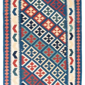 Kelimteppe - Orientalsk - 170 x 128 cm - blå