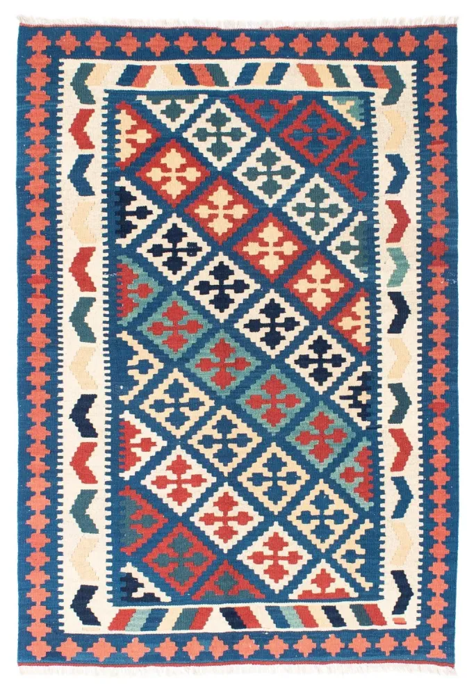 Kelimteppe - Orientalsk - 170 x 128 cm - blå