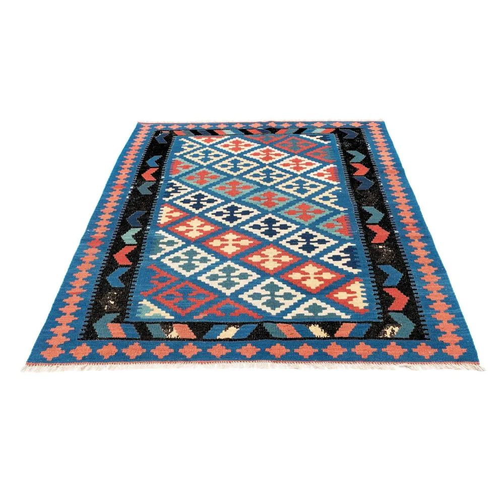 Kelimteppe - Orientalsk - 170 x 128 cm - blå