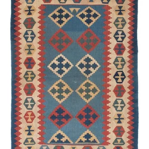 Kelimteppe - Orientalsk - 171 x 118 cm - blå