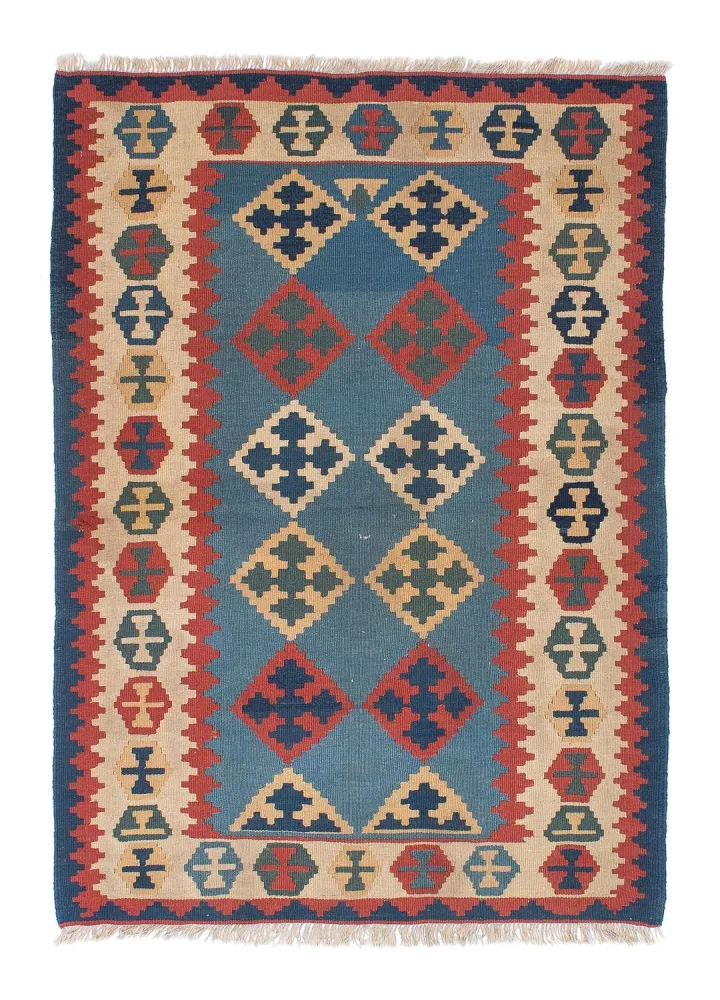 Kelimteppe - Orientalsk - 171 x 118 cm - blå