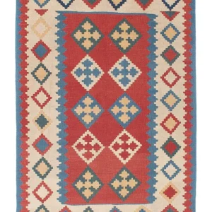 Kelimteppe - Orientalsk - 172 x 117 cm - mørk rød