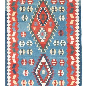 Kelimteppe - Orientalsk - 173 x 118 cm - blå