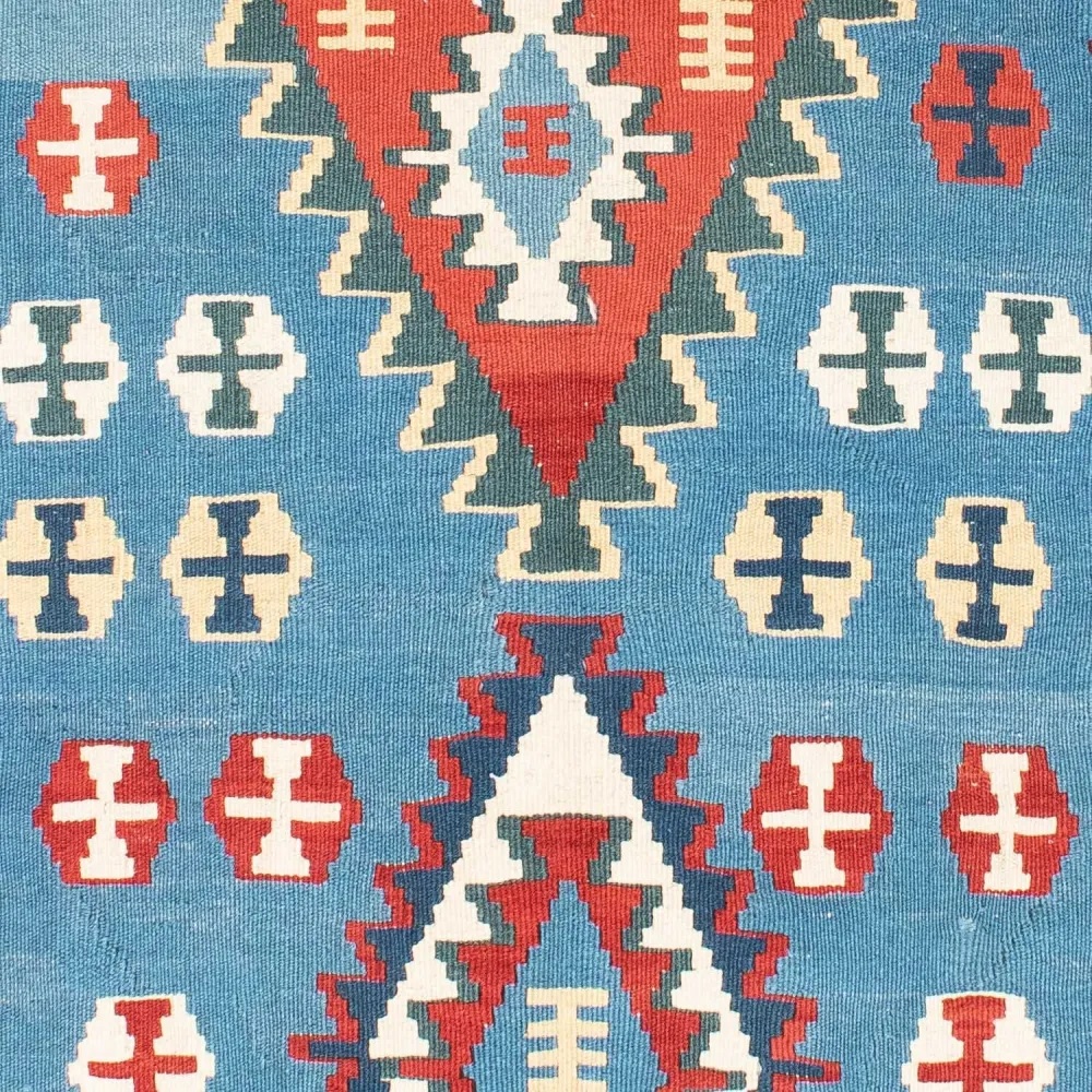 Kelimteppe - Orientalsk - 173 x 118 cm - blå