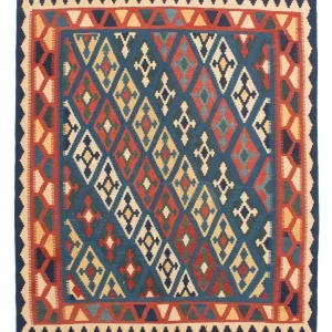 Kelimteppe - Orientalsk - 174 x 148 cm - blå