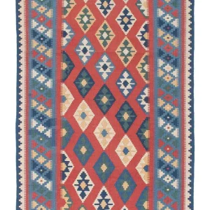 Kelimteppe - Orientalsk - 177 x 117 cm - blå