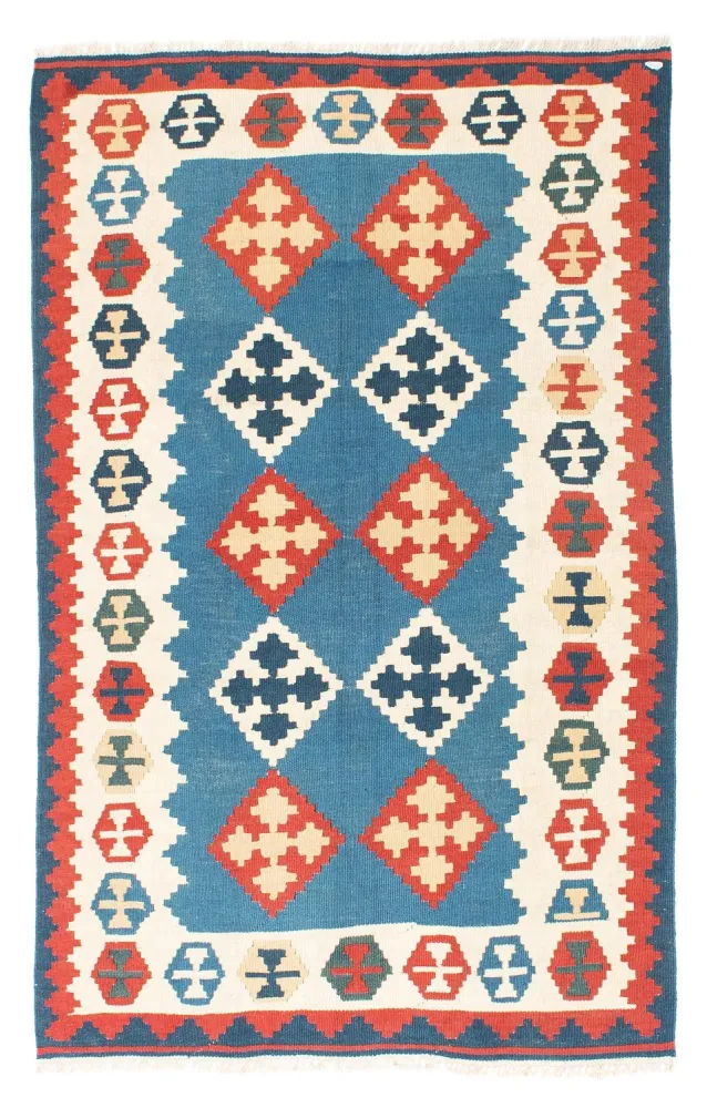 Kelimteppe - Orientalsk - 177 x 117 cm - blå