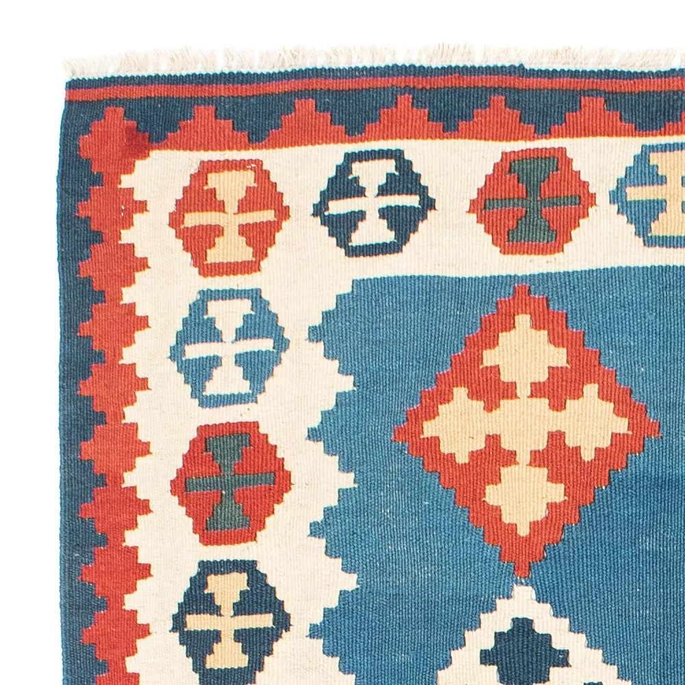 Kelimteppe - Orientalsk - 177 x 117 cm - blå