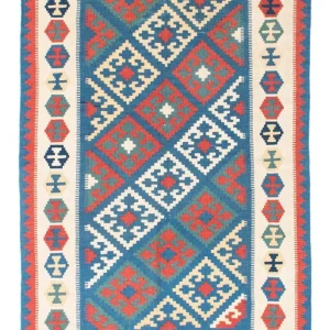 Kelimteppe - Orientalsk - 177 x 122 cm - blå