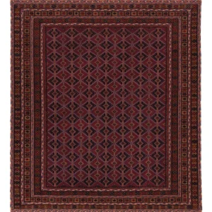 Kelimteppe - Orientalsk - 177 x 154 cm - mørk rød