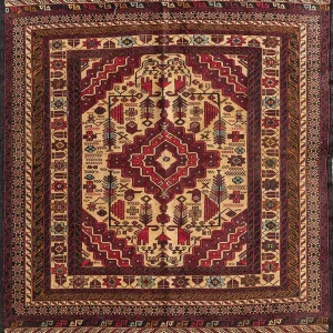 Kelimteppe - Orientalsk - 180 x 120 cm - oransje
