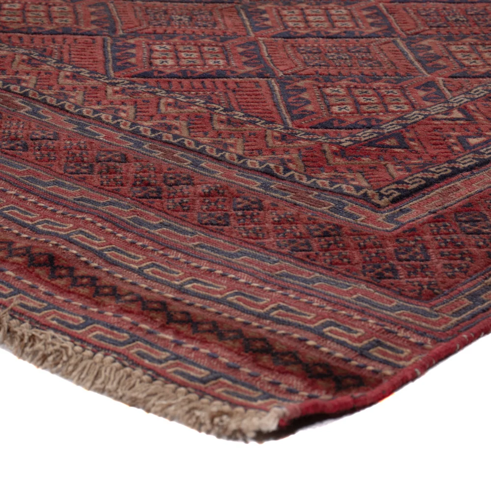 Kelimteppe - Orientalsk - 180 x 131 cm - mørk rød