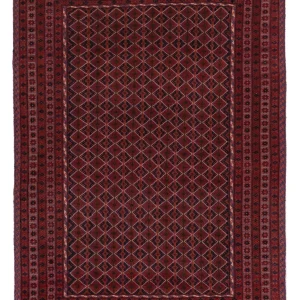 Kelimteppe - Orientalsk - 181 x 141 cm - mørk rød