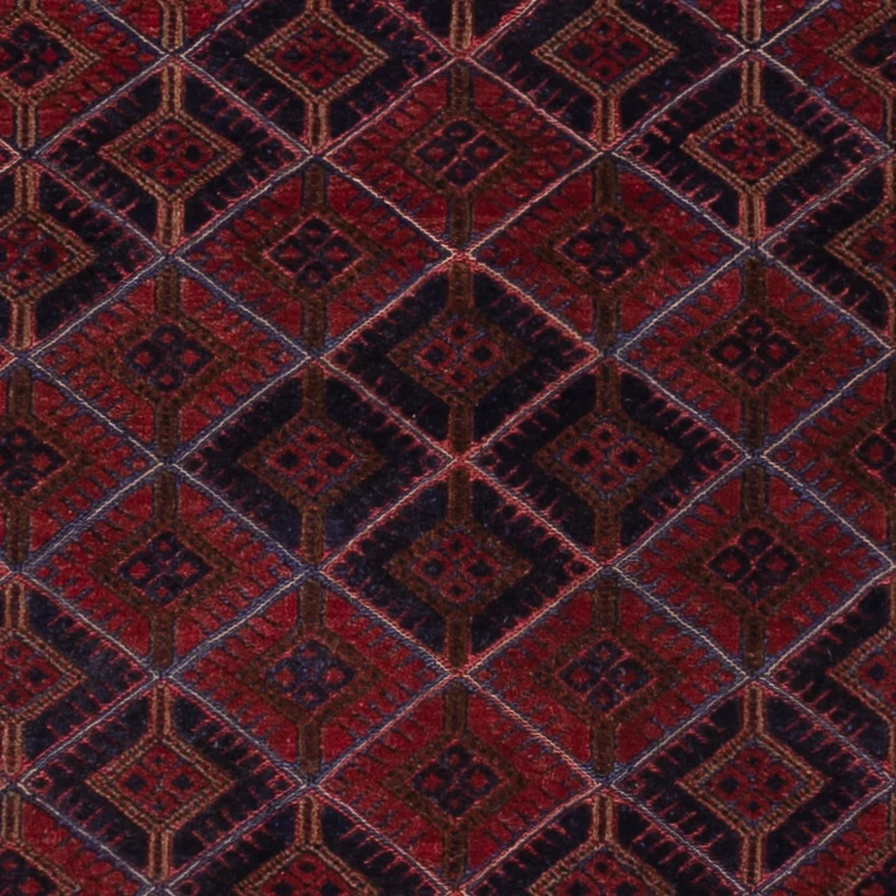 Kelimteppe - Orientalsk - 182 x 155 cm - mørk rød