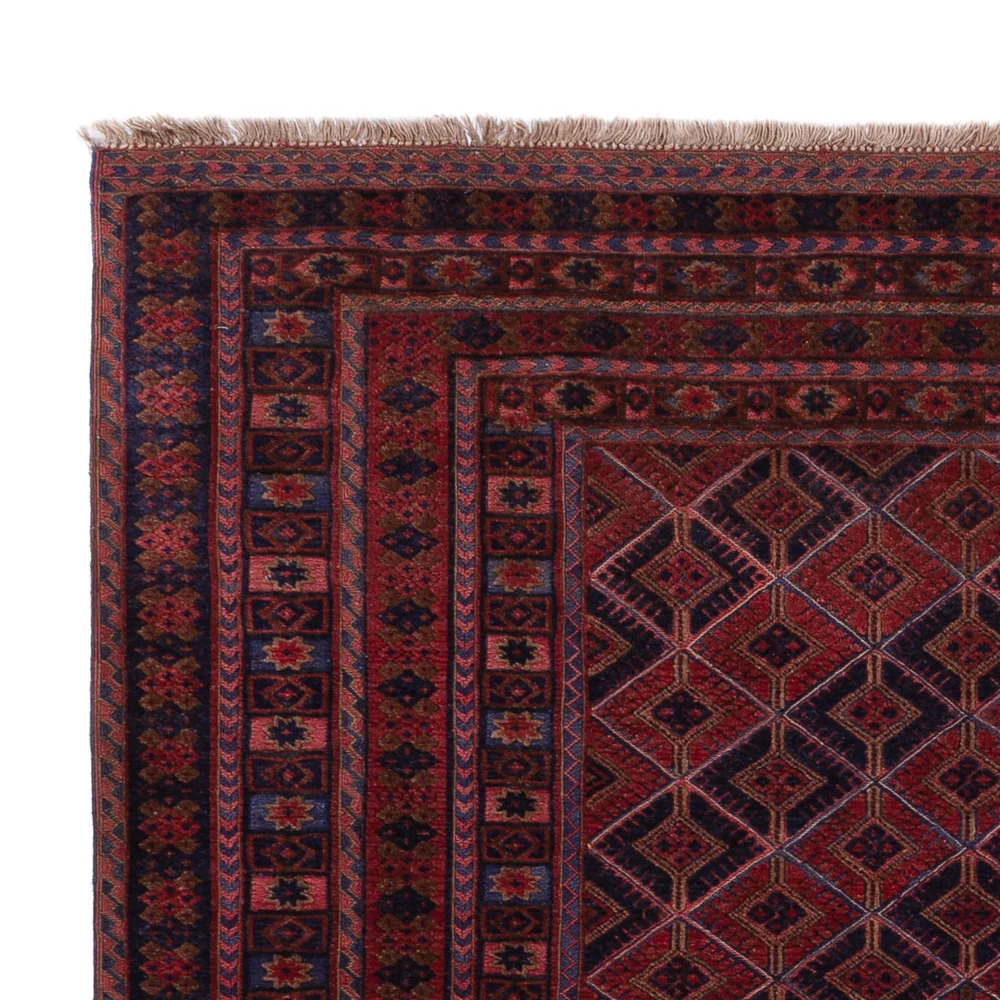 Kelimteppe - Orientalsk - 182 x 155 cm - mørk rød
